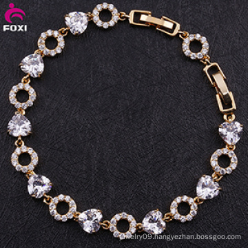 Wuzhou Foxi Hot Sell Zircon Heart Bracelet Wholesale